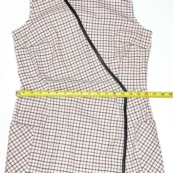 NWT Band of Outsiders Woman Ivory and Multi Color Checker Pattern Dress S - Picture 12 of 16